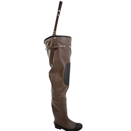 FROGG TOGGS Unisex-Youth Classic II Rubber BF Hip Wader, Brown, 5