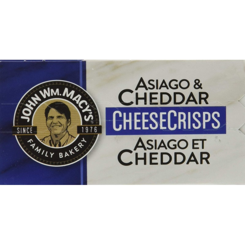 John Wm. Macy's Cheddar & Asiago Cheesecrisps, 127g
