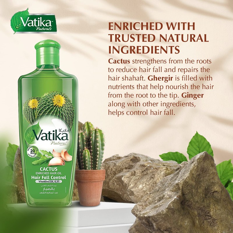 Dabur Vatika Cactus Enriched Hair Oil 300ml