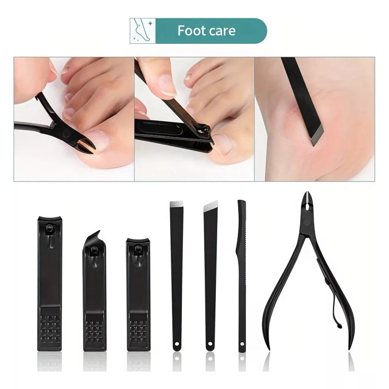 Hyxcyf Set De Manicura Pedicura Pies Manos Corta Uñas 24