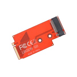 for Lenovo Saving Legion Go Handheld Device Conversion 2280 Replacement 2242 SSD Hard Drive Expansion High Capacity Adapter NVME M-Key M.2 PCIE 4.0 Gold Finger Adapter Upgrade Converter Board Red
