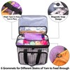 Teamoy Knitting Bag, Yarn Tote Organizer with Cover and Inner