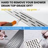 ARIOSOX 4-Pack Shower Drain Hooks for Drain Cover Removal, Assists