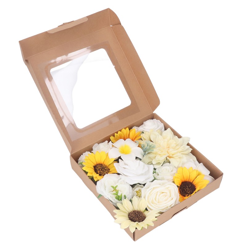 Artificial Flowers Combo Box Set Fake Flowers for DIY Wedding