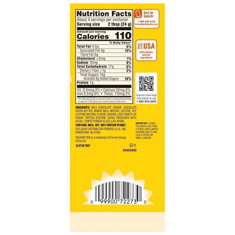 Nestle Raisinets 3.1 Ounce Theater Box