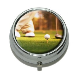 Golf Ball Club - Golfing Pill Case Trinket Gift Box