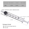 Gebildet 200 ml plastic syringe with 1 m hoses and