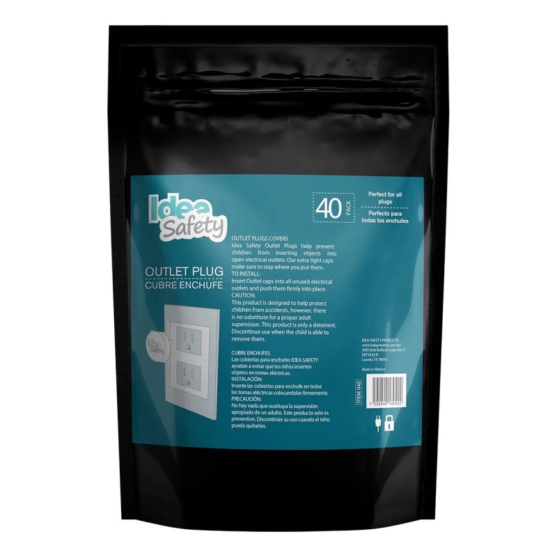 40 Piezas Cubre-enchufes Protector Safety Tapones Seguridad