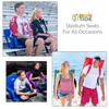 BRAWNTIDE Stadium Chair with Back Support - Comfy Cushion, Thick