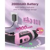 DuroFort 8V Cordless Screwdriver Kit, 0-10N.m Electric Screwdriver, 2000mAh Battery,