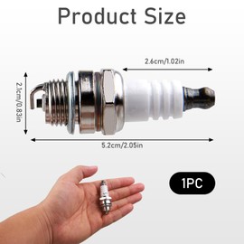 brileze L7T Spark Plug for BPMR7A Champion CJ8 RCJ6Y RCJ7Y More Types Sparkplug Fit for Stihl & Husqvarna Chainsaw Brush Cutter Garden Lawnmower Strimmer 2 Stroke Engine Parts Replacement