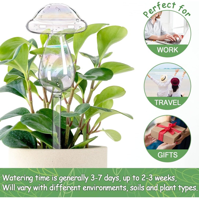Jazlyvex Plant Watering Devices, Plant Watering Globes Glass, Self Watering