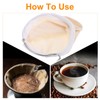 QUARKZMAN Flannel Fabric Coffee Filter, Reusable Handmade Coffee Sock Filter