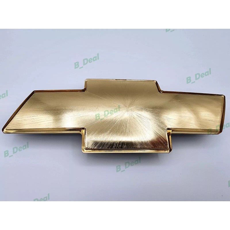 Auto Gold Brushed Front Grill Bowtie Emblem 1999-02 Silverado 2000-06