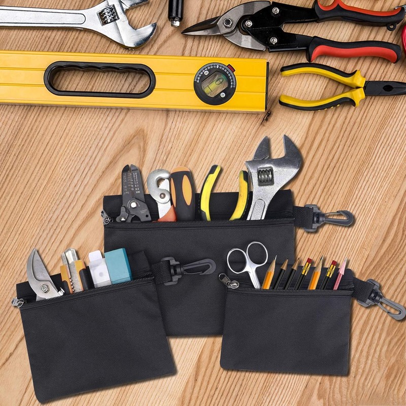 3-Pack Canvas Tool Bags, Tool Bag, Heavy Duty Tool Organiser,