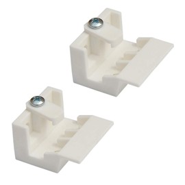 2pcs Mount Bracket Holder for Pleated and Cellular Shades Headrail with high 5/8" and Wide 1-1/4" Support Bracket Clip for Narrow Beam Folding Blinds