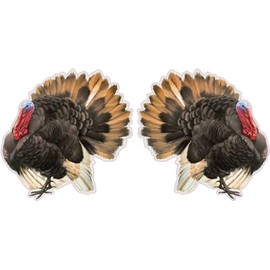 StickerTalk Realistic Turkey Stickers, 1 Sheet of 2 Stickers, 3 inches by 3 inches Each