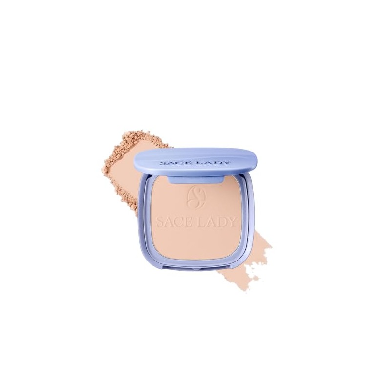 SACE LADY Flawless Master Polvo Compacto Waterproof，Maquillaje en Polvo Traslúcido，Control