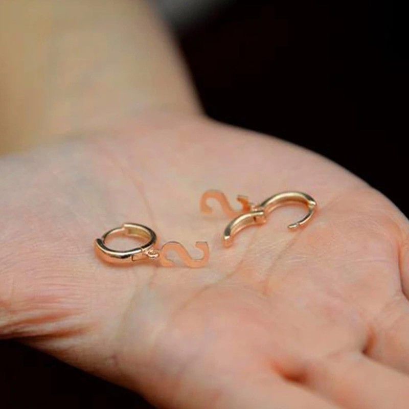 Initial Hoop Earrings for Women Girls Hypoallergenic Small Gold Huggie