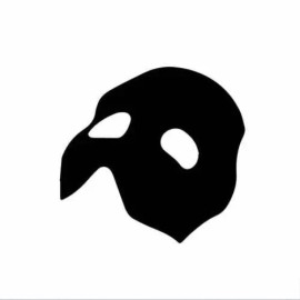 Oracal Phantom of the Opera mask play die cut Vinyl decal sticker