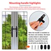 Kioiner 2 Pcs Casement Window Locking Handles, Aluminium Alloy Rotating