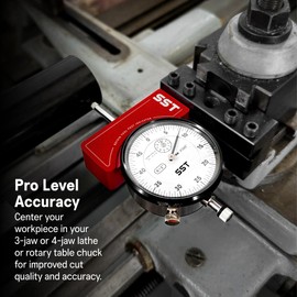 SST - Lathe Tool Post Indicator - High-Level Precision & Accuracy - Durable Construction - 5-Year Warranty Guaranteed