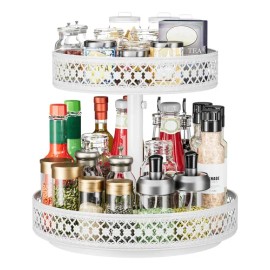 Novedosa Encimera De Cocina Organizador Especias Despensa Blanco