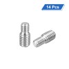 uxcell M4x6mm to M5x6mm Double End Threaded Stud Screw Bolt,