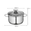 Küchenprofi Mini Stockpot with Glass Lid, 1.6 Quart, 6.25" Diameter