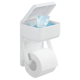 Wenko 8514500 Toilet Roll Holder 2 in 1