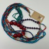 Noi Beaded Necklace Super Long Glass Wood and Chain Multi