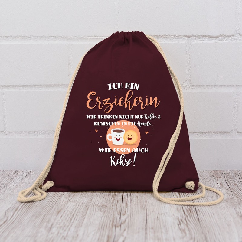 Shirtracer - Gym Bag Backpack - Bags - Teacher Drinking
