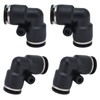 10pcs Pneumatic Connector Durable ABS Replaceable Practical Connecting Accessories for
