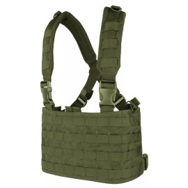 Condor MCR4 Tactical Modular MOLLE Panel Hunting Range Harness OPS Chest Rig - OD Green