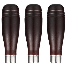 Angoily File Handle 3 Pieces - Wood File Handle with Metal - 4 Inch Wood Handle for Woodworking Carpenter Tool Handle Tool
