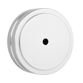 Speaker Spike Pads, 50mm/2.0in Diameter Aluminum Alloy Audio Amplifier Shoes Feet HIFI Isolation Damper Pad Floor Protectors (Silver)