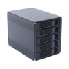LYNICESHOP 5-Bay Mobile Rack Backplane, HDD Enclosure Hot Swap Cage