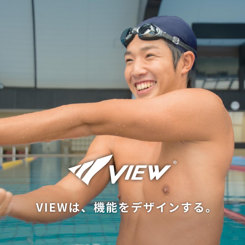 VIEW Swim Cap Swim Cap Two Way Cap Adult Navy