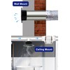 4 Inch Black Soffit Vent Cover, Louanxpert Stainless Steel Round