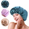 Gorro de Seda para Dormir Ajustable, 3 Piezas Gorro de