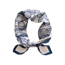 Mokari 100% Silk, 20.9 inches (53 cm), Square, Women's Scarf, Real Silk Silk, Work, Office, Handkerchief, Scarf, Valentine's Day Gift, Accent, Mother's Day, Gift, Gift, UV Protection Hair Cover, 01