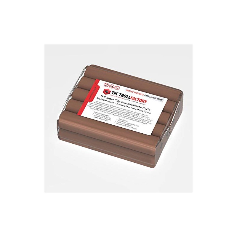 TFC SuperClay I Permanent Plastic Clay I Modelling Clay I