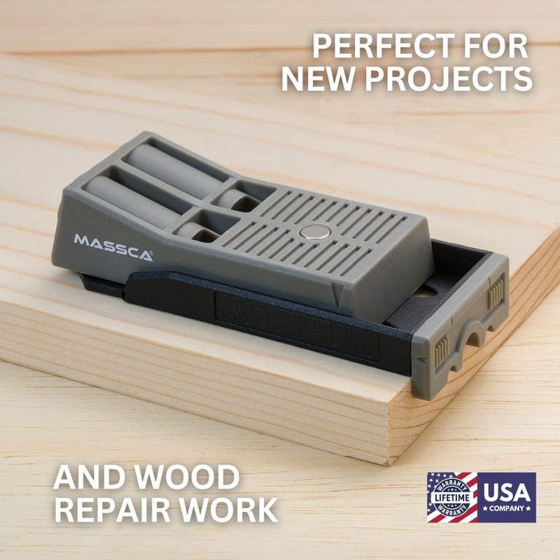 Massca Twin Pocket Hole Jig Kit – Adjustable & Easy