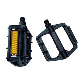 Bicycle Pedals,Non-Sli p Aluminium Mountain Bike Pedals, Bicycle Pedal with Reflectors,9/16 Inch Bearing Platforms Pedal for Most Adult BMX, MTB, Racing Bikes