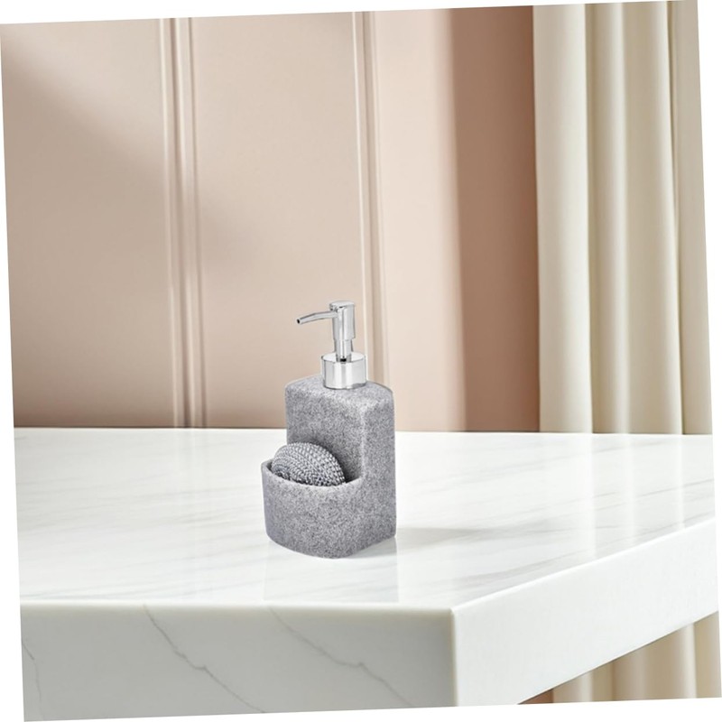 CAXUSD Multi-use Dish Soap Dispenser Sponge Holder for Kitchen Bathroom