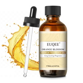 EUQEE Orange Blossom Fragrance Oils, 2.02 Fl oz/60ml Essential Oils with Glass Dropper for Diffusers, Soap Candle Making, Aromatherapy