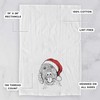 Inkopious Santa Dixie The Goldendoodle Tea Towel, Dishcloth, Dinner Napkin,