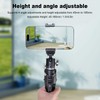 Extendable Mini Camera Tripod, Aluminum Alloy Tabletop Tripod with 1/4