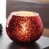 Round Glass Candle Holder Glass Tealight Votive Holder for Wedding