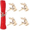 Christmas Concepts® Set of 4 Gold Napkin Rings – Luxury
